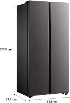 Midea 482 L Frost Free Side by Side Refrigerator  (Black, MDRS619FGG28IND) (OPEN BOX) Midea 482 L Frost Free Side by Side Refrigerator  (Black, MDRS619FGG28IND) (OPEN BOX)